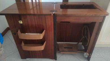 ANTICO MOBILE PER MACCHINA DA CUCIRE A PEDALE