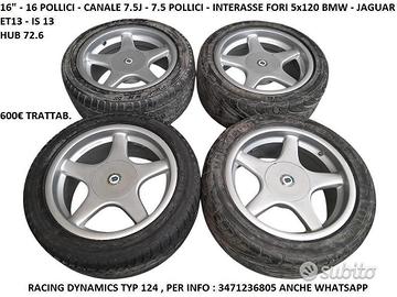 Cerchi In Lega Da 16" Per Bmw Serie 5 E34