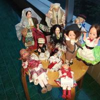 10 BAMBOLE COSTUMI FOLK ITALIA UCRAINA ROMANIA