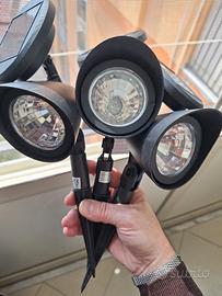 3 LAMPADE SOLARI DA GIARDINO NUOVE
