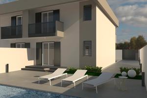 Villa con piscina nuova costruzione parete