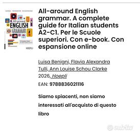 Libro Grammatica Inglese - All-around English gram
