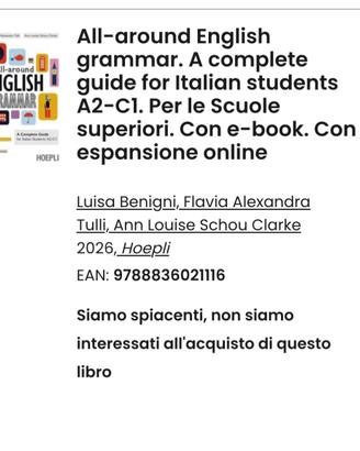 Libro Grammatica Inglese - All-around English gram