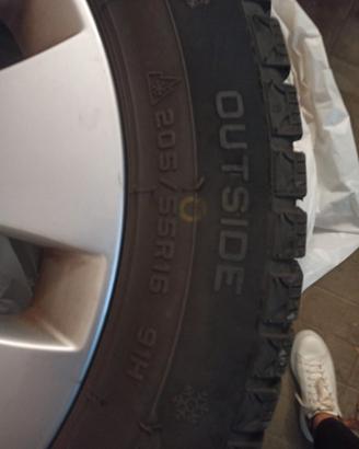 Cerchi e gomme  M+S  Audi A3 