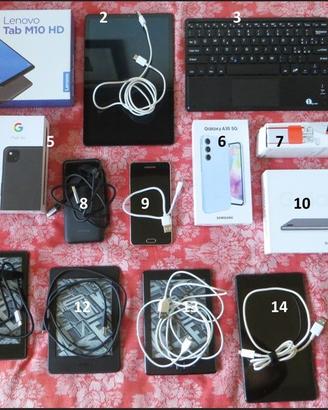 vari smartphone e tablet