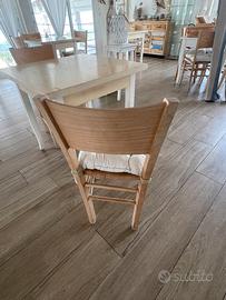 30 sedie in legno massello