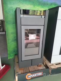 Stufa a pellet piedini in pregiato legno