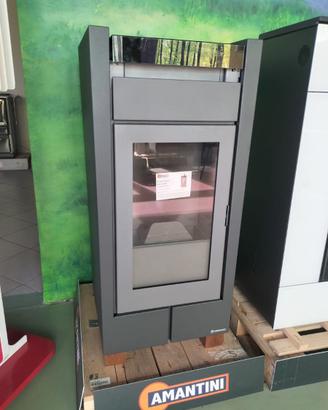 Stufa a pellet piedini in pregiato legno