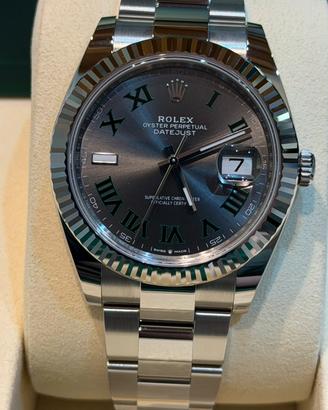 Rolex Dj 126334 Nuovo 08/2026 41mm Wimbledon