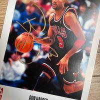 Foto autografata Ron Harper NBA