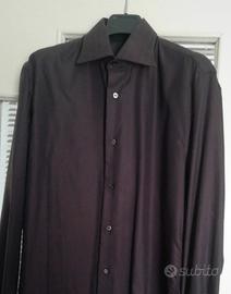 camicia uomo marrone 