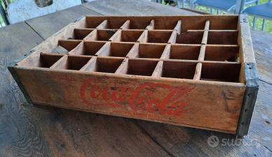 cassetta in legno coca cola vintage 