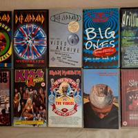 10 Vhs originali hard rock & heavy metal