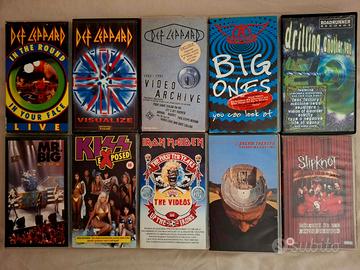 10 Vhs originali hard rock & heavy metal