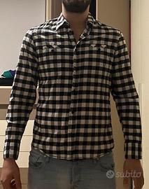 Camicia alcott boscaiola bianca e nera tg L