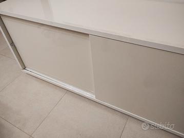 madia laccata bianca 