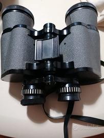Binocolo con custodia similpelle nera Coated optic