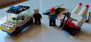 LEGO 6623 e 6606 Police Car + Road Repair Completi