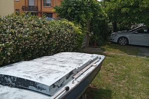 Barca caccia pesca con motore