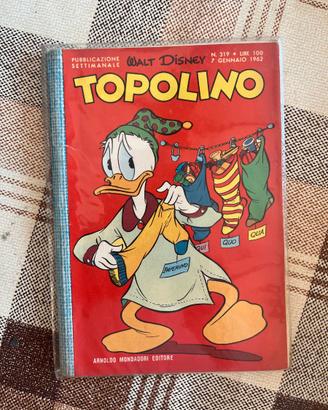 TOPOLINO numero 319 - 7 Gennaio 1962