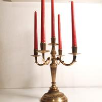 Candelabro vintage in ottone