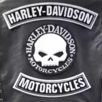 Set 3 Toppe Patch Grandi Arco Harley Davidson