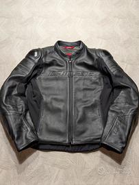 Dainese giacca in pelle Agile, nero opaco - tg56