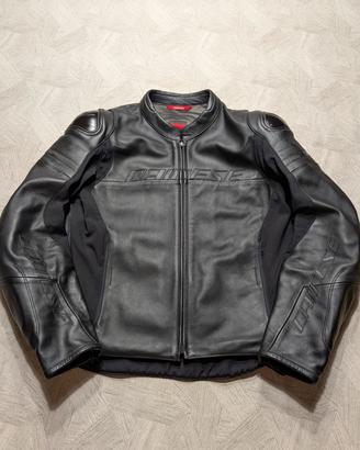 Dainese giacca in pelle Agile, nero opaco - tg56