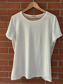 Intimissimi t-shirt pizzo bianca tg. L