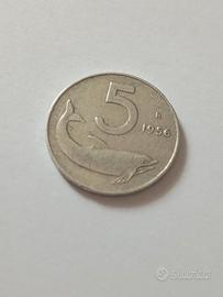 5 lire 1956 rara