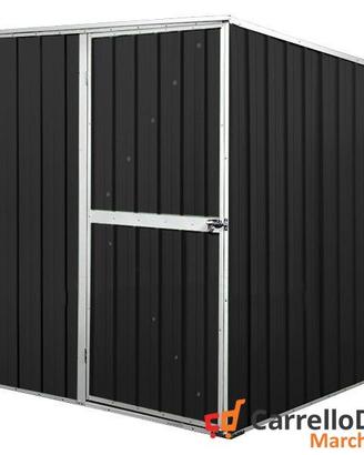 Box da giardino lamiera 175x185cm nero