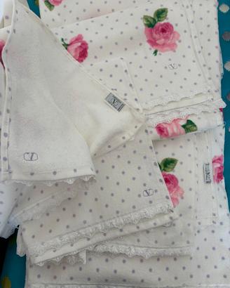 Valentino linge de maison set asciugamani 5 pezzi