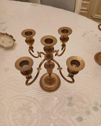 candelabri in ottone 