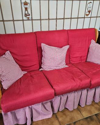 Divano rustico in legno