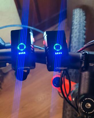Doppio Set 4 fari in alluminio 1000 Lumen, 2+2