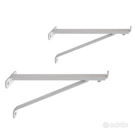 Staffe bianche per lavatoio in ceramica regolabili