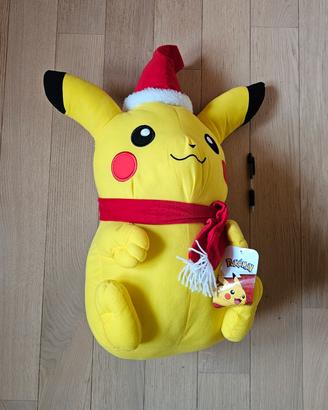 Peluche Pokémon Pikachu Natale gigante Nuovo(60cm)