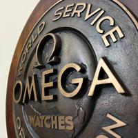 Scudo OMEGA, epoca 60/70’ in Bronzo