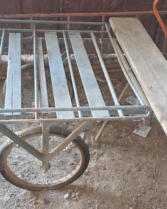 Carrello agricolo 2 ruote con pianale