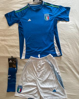 Completo calcio Italia FIGC bambino tg 40