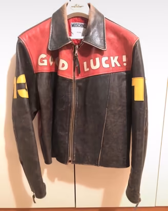 Giacca in pelle Moschino anni ‘90