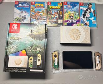 Bundle Nintendo switch oled zelda + 5 giochi