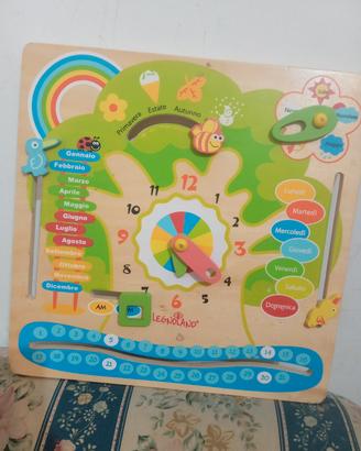 Calendario didattico in legno Legnoland 