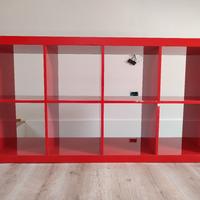 libreria Kallax Ikea rossa