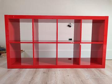 libreria Kallax Ikea rossa