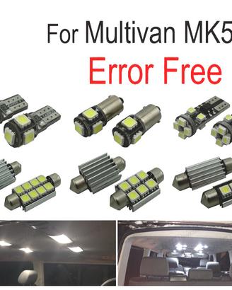 KIT 18 LAMPADE LED INTERNE PER VOLKSWAGEN VW MULTI
