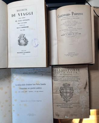 Lotto libri antichi Reggio Emilia