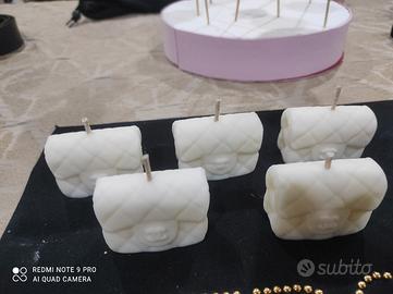 candele in cera mini bag