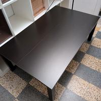 Tavolino ikea nero 115x70xh40,5, con contenitore