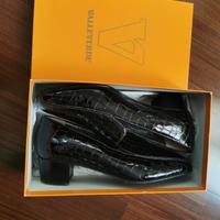 Valleverde mocassini in vera pelle effetto cocco